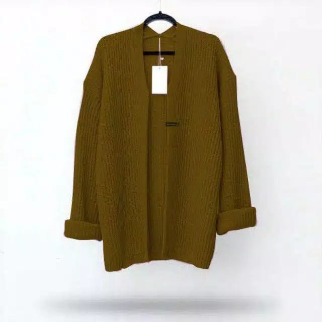 oversize kardy knit/sweaterajut-bronz