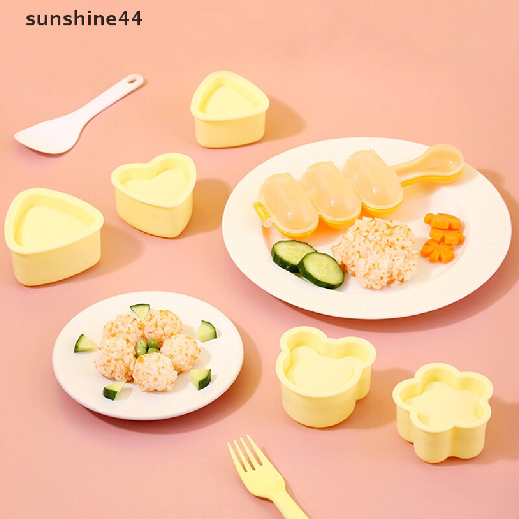 Sunshine 7Pcs / Set Cetakan Nasi Sushi / Bento DIY