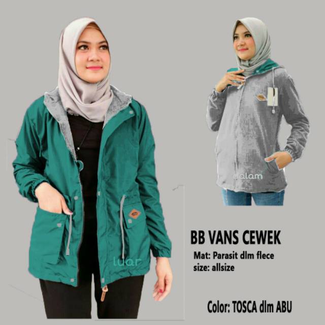 JAKET WANITA / JAKET CEWEK / BB VANS CEWEK / BB VANS WANITA / JAKET PARKA / JAKET 2 IN 1