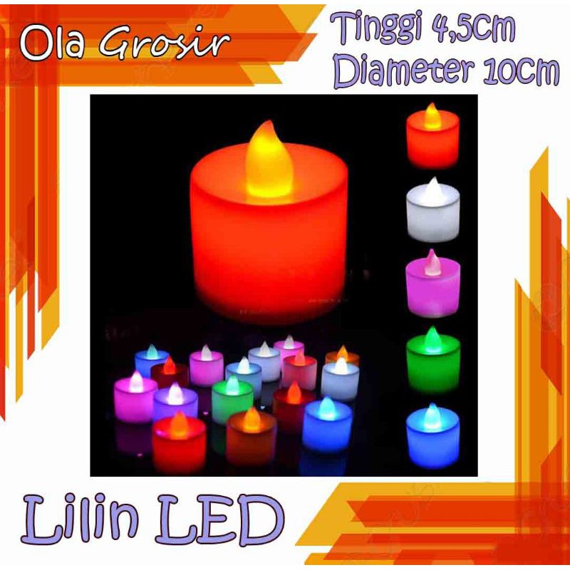 Lilin led kelap kelip ganti warna lilin elektrik lilin lampu lilin baterai