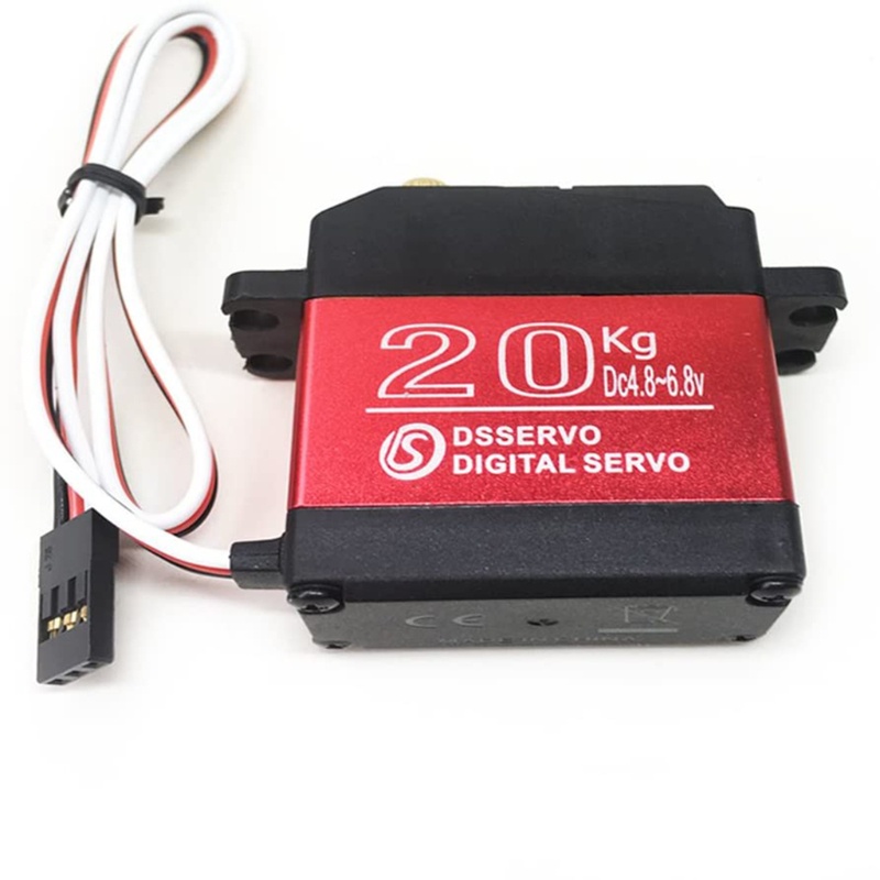 Btsg 20kg Coreless Digital Servo Motor Hv 6.8V Tembaga+Aluminium Gear