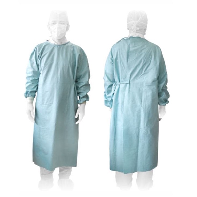 Baju Operasi Surgical Gown Spunlace Reinforce OneMed OJB