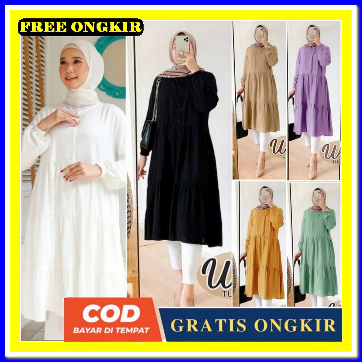 Dress Baju Korea Murah Terbaru Baju Muslim Wnta Bj Fashion Lebaran 2022 Bsju Muslimah Remaja Pakaian