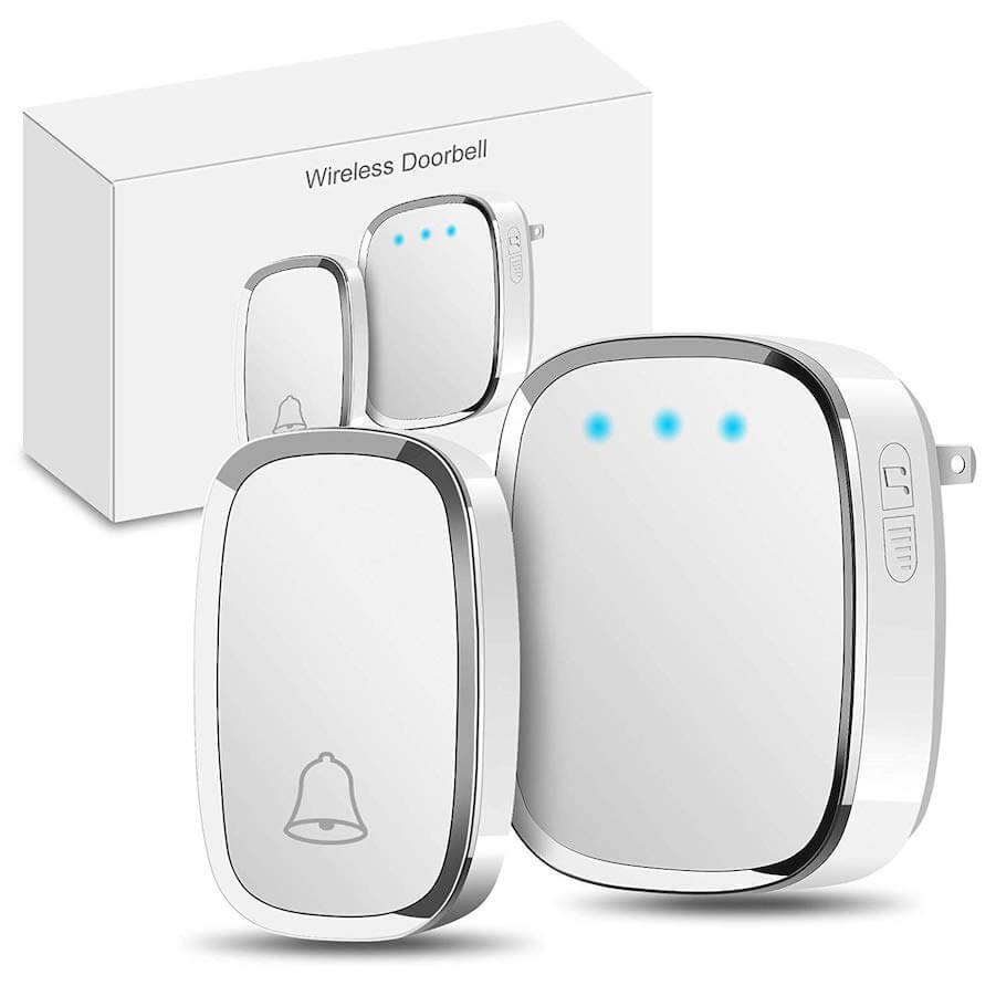 [COD] Wireless Door Bell IP44 Waterproof Bel Rumah Tanpa Kabel Anti Air Kuat dengan Suara Super Nyaring dan Sinyal Kuat