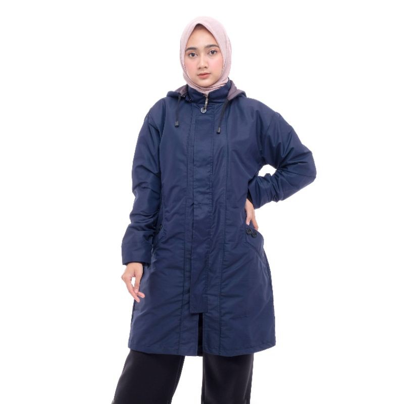 ANAPHA jaket wanita muslimah jaket parka syari syar i waterproof jaket parka wanita panjang