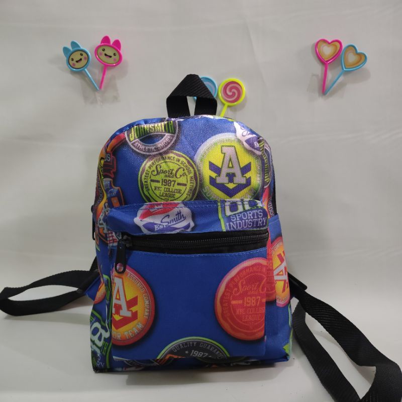 Tas Ransel Motif Football Club / Tas Anak Laki-laki / Tas Kecil / Tas Korea / Ransel Mini