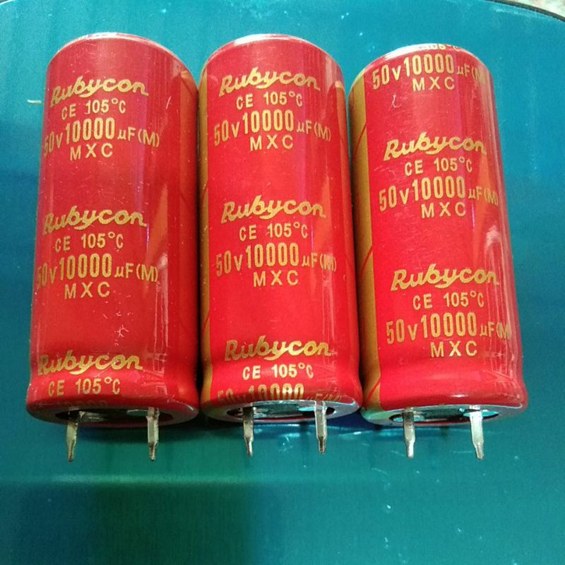 10000uf 50v Rubycon diameter 2cm x 5cm