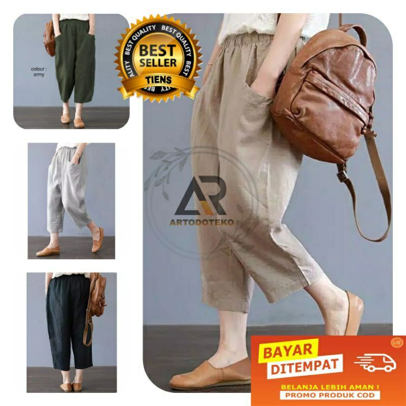 CELANA WANITA KULOT WILLOW PANTS  BAWAHAN  KEKINIAN-Random