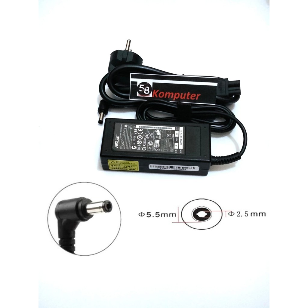 19V 3.42A 5.5x2.5mm 65W AC Adapter Charger Laptop Asus X401A X550C A450C Y481 X501LA X551C V85 A52F X555
