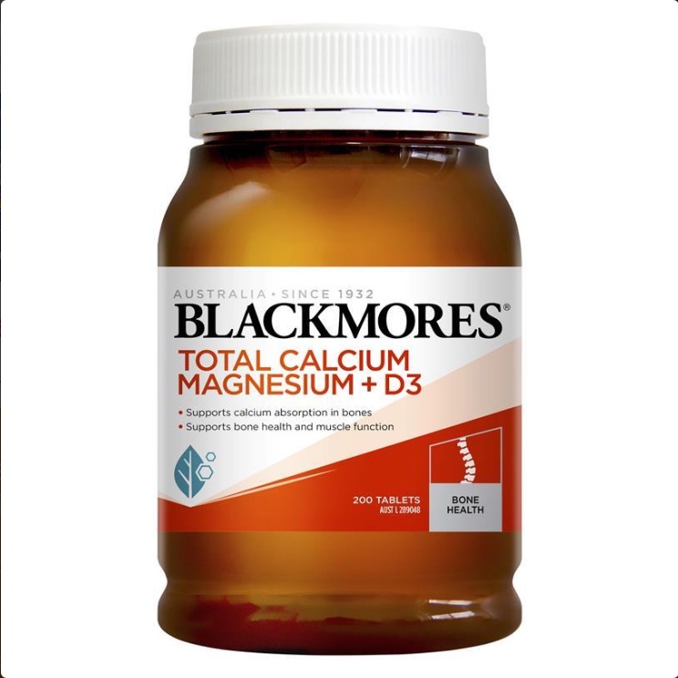 Blackmores Total Calcium & Magnesium + D3 200 Tablets