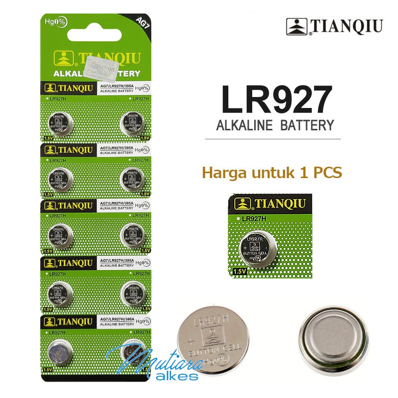 Baterai Kancing koin LR927 / Coin Battery AG7 395A Batre Original