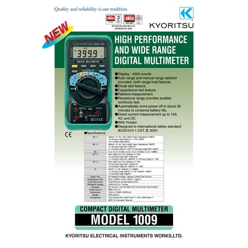 Kyoritsu 1009 - Digital Multimeter