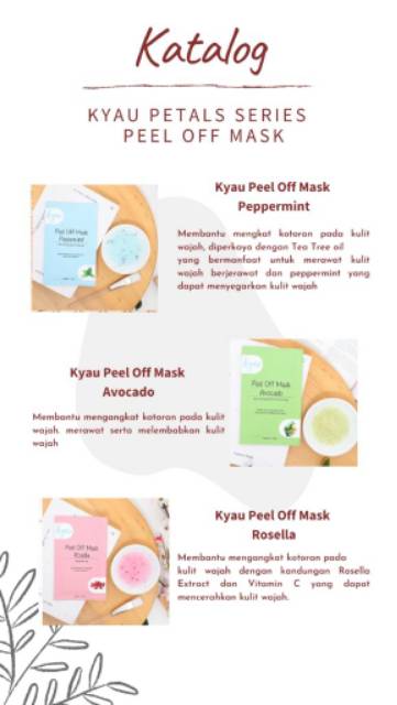 Kyau Crystal Peel Off Mask 10gr BPOM