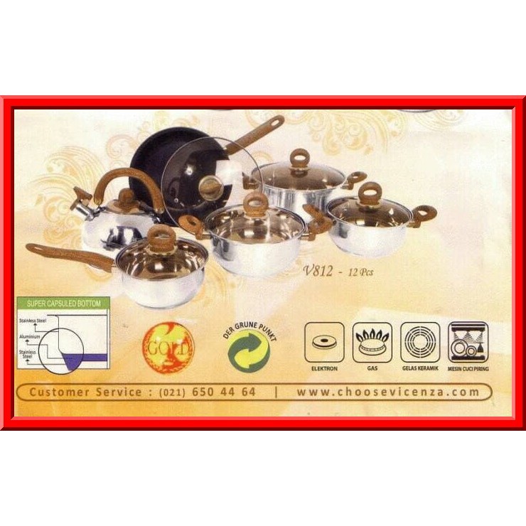 TERMURAH - PANCI SET VICENZA VT-812 - PANCI SET MURAH