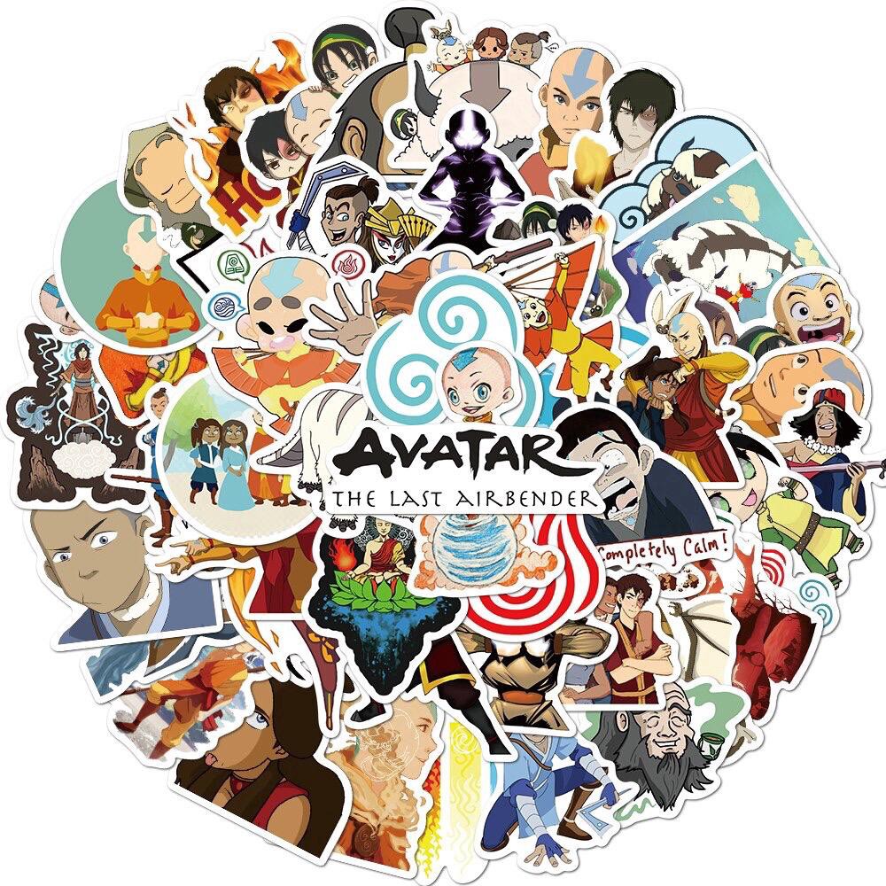 

STIKER VINIL ISI 50 PCS AVATAR ANIME ANTI AIR STICKER AESTHETIC BOTTLE