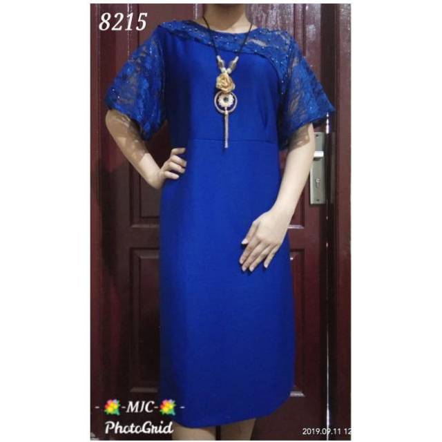 Dress Scuba Tebal Elghana 8215