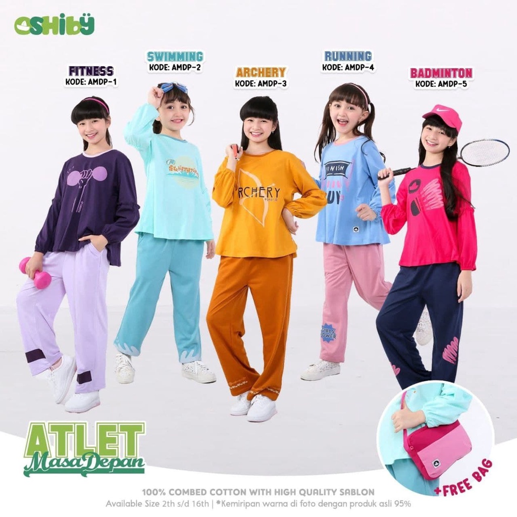OSHIBY SETELAN DAILY ANAK PEREMPUAN USIA 6 8 10 12 14 16TAHUN