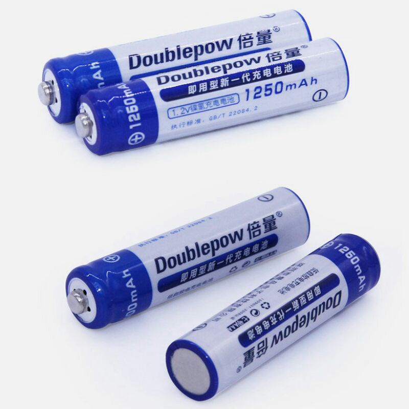 Batu Baterai Alkaline Rechargeble Doublepow AAA 1250mAh 2 Pcs