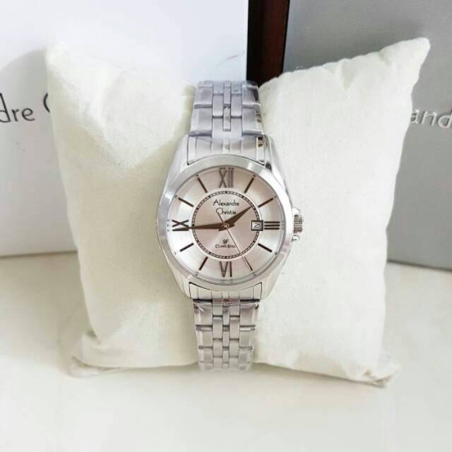 Jam Tangan Alexandre Christie AC8427 Wanita Original Silver