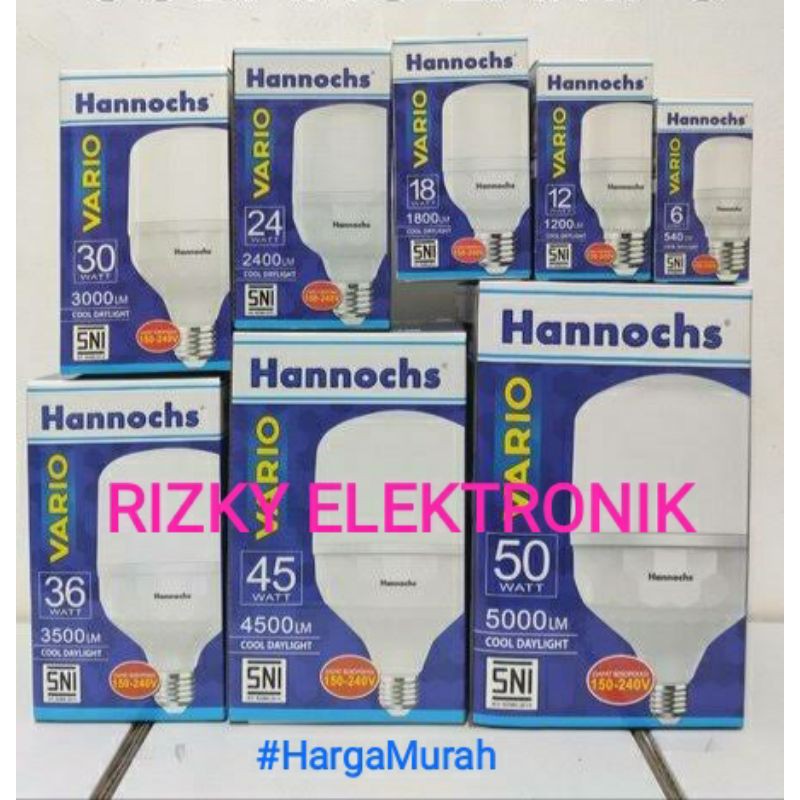 Lampu LED Kapsul Hannochs VARIO 6W 12W 18W 24W 30W Cool Daylight Putih