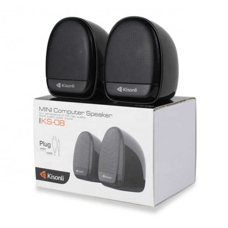 Speaker Mini Portablel Aux 3.5mm Speaker Aktif Komputer Laptop KS-08 - XOBOX