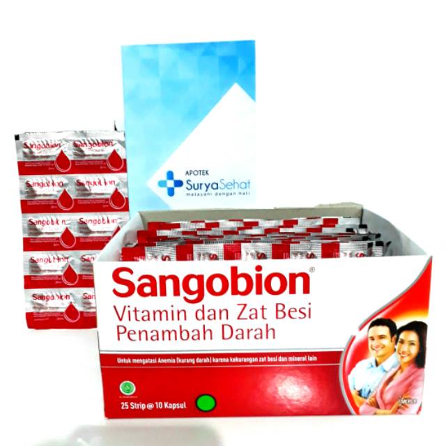 Sangobion kapsul 1 strip isi 10