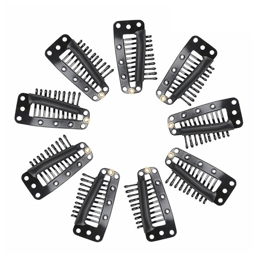 NICKOLAS1 Klip Ekstensi Rambut Bentuk Tetesan Air Kokoh 10-Teeth Untuk Hair Extension Hair Snap Clips