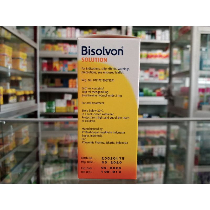 Bisolvon Solution 50ml | Obat Batuk Berdahak - ED 01/2026