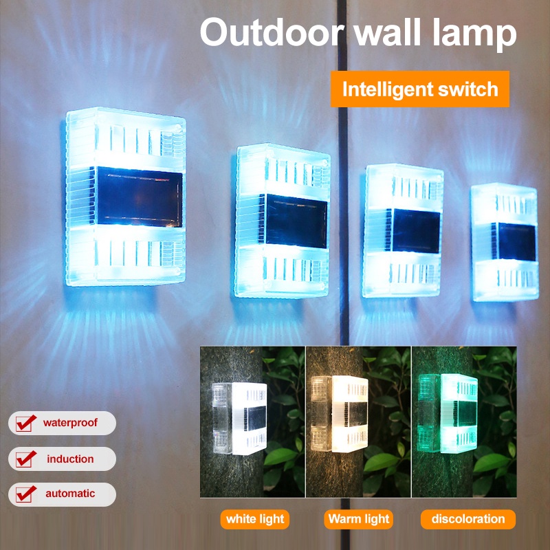 LAMPU DINDING TAMAN LED WARM/ MULTICOIOR/ WHITE  WALL LIGHT OUTDOOR IP65 WATERPROOF