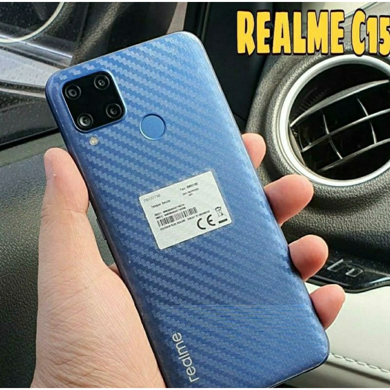 REALME SKIN CARBON GUARD SKIN GARSKIN ANTI GORES BELAKANG SKIN CARBON REALME 5 5i 6 pro 7 7i 7 PRO 8 8 9 PRO+ 8 5G REALME GT2 GT 2 C2 C3 C11 C12 C15 C17 C20 C21 C21Y C25 C25S C35 NARZO 50A PRIME c33 10 C55 C53