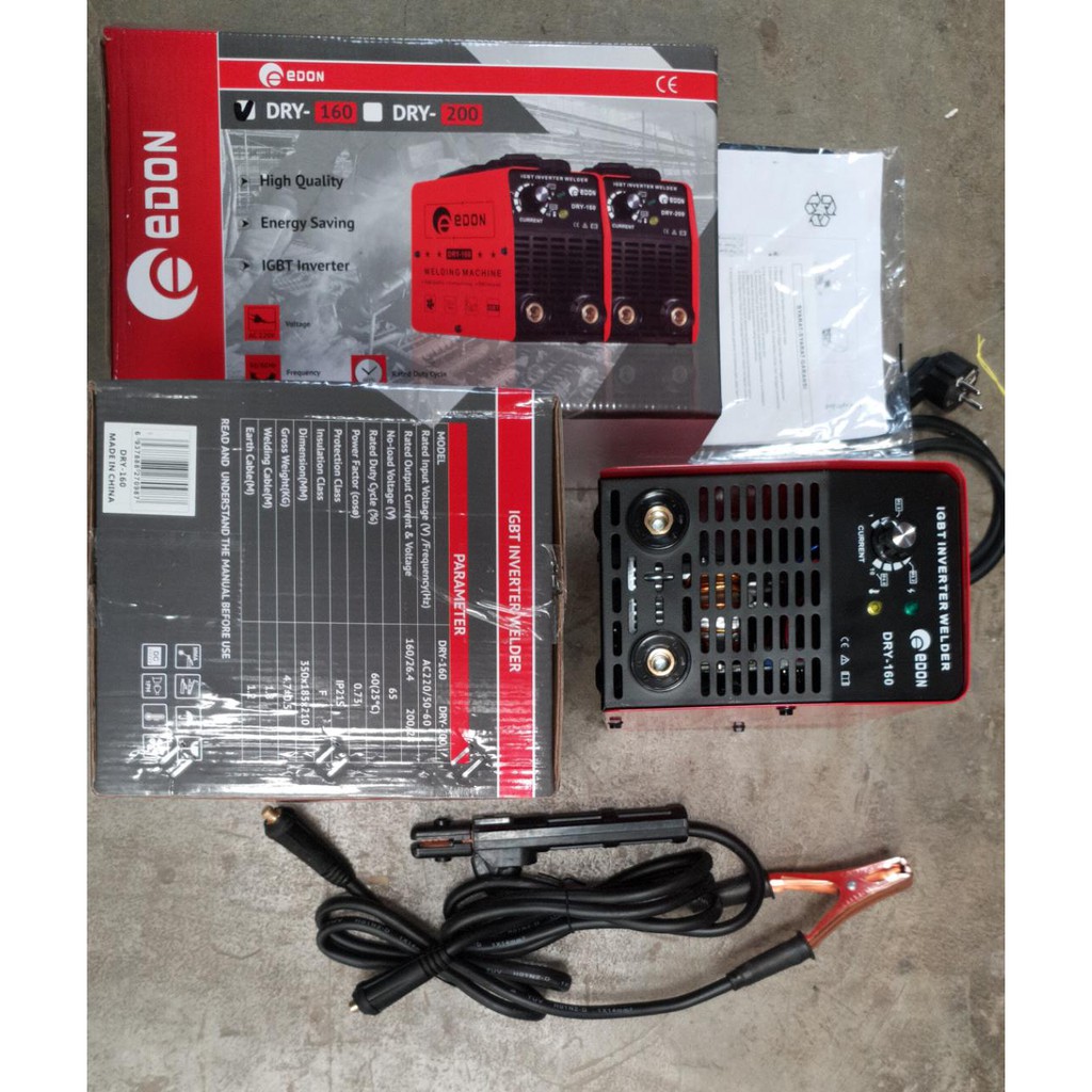 EDON 160A 160 A Mesin Las Trafo Inverter MMA Travo