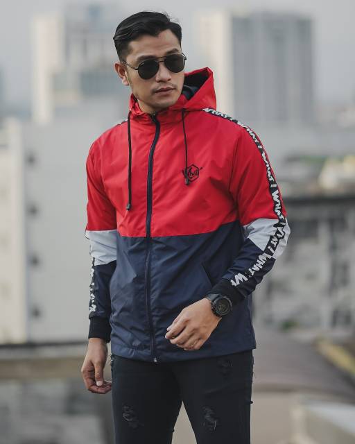 KMO JAKET PARASUT OUTDOOR PRIA KEREN / JAKET RUNNING