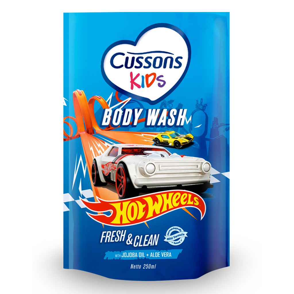 Cussons Kids Body Wash Hot Wheels Fresh &amp; Clean - Sabun Anak 250ml