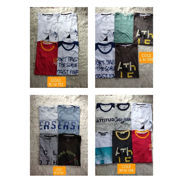 Kaos oblong Cole notag ori