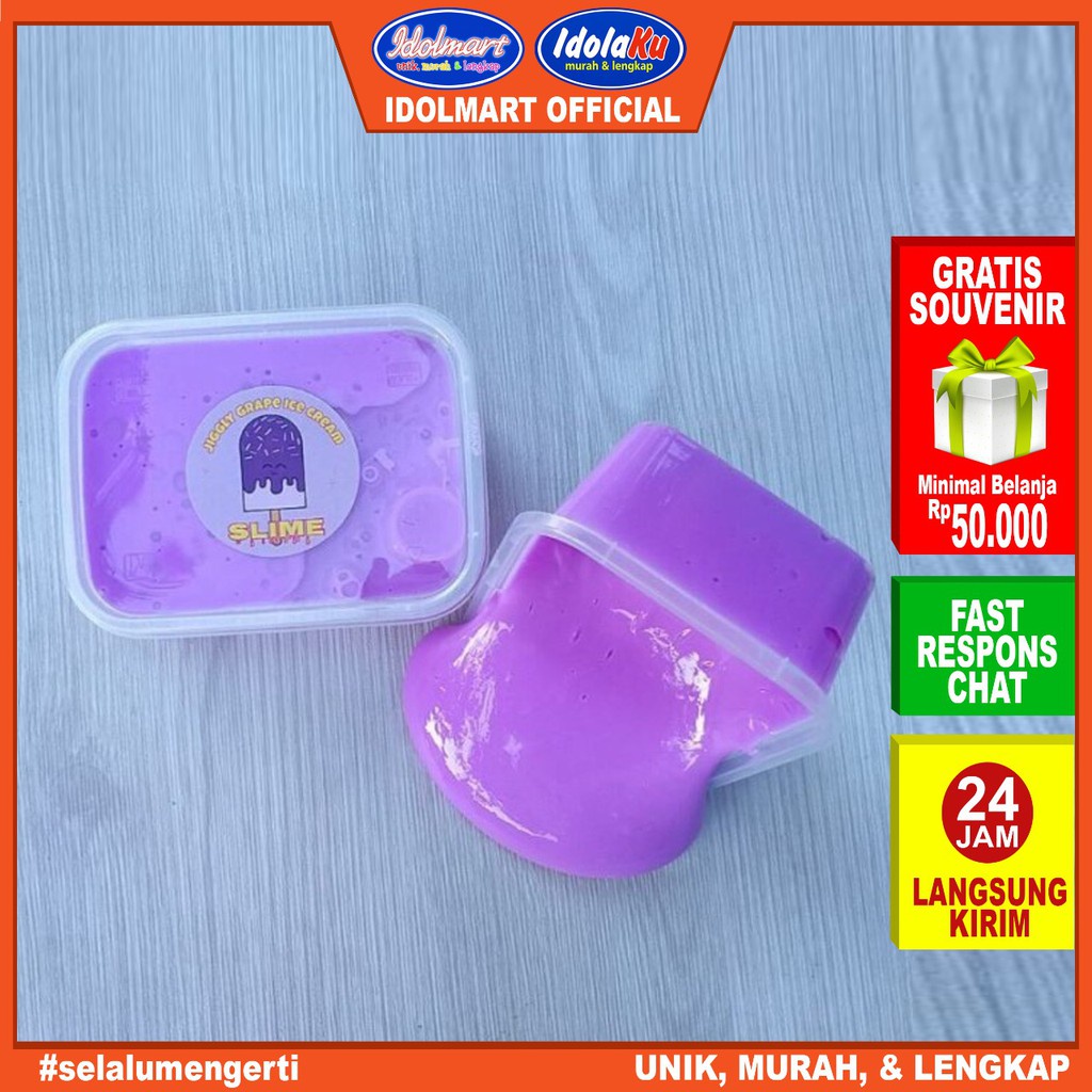 IDOLAKU Slime Tofu 500cc/Tofu Slime/Slime Jiggly/Slime Murah/Slime Promo/Slime BerSNI