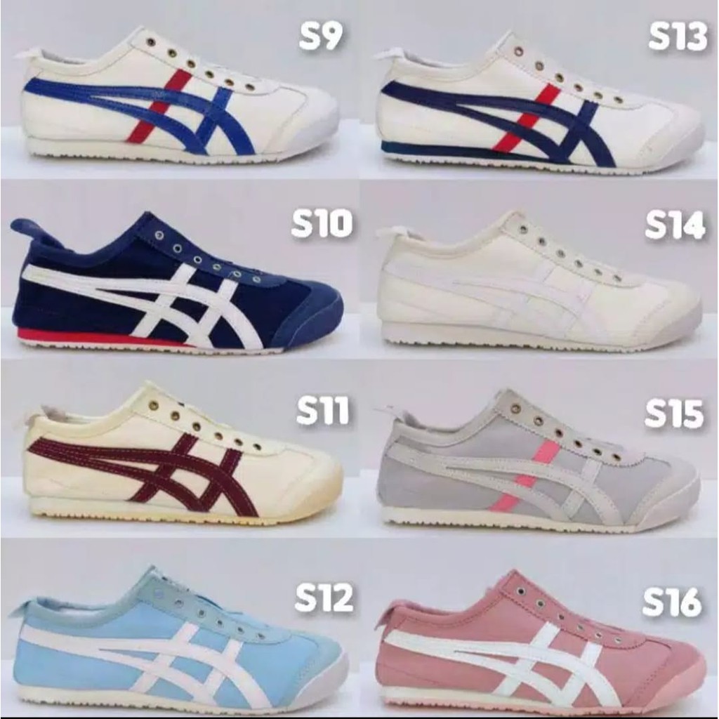 Sneakers sepatu wanita / pria 0NITSUKA Tanpa Tali