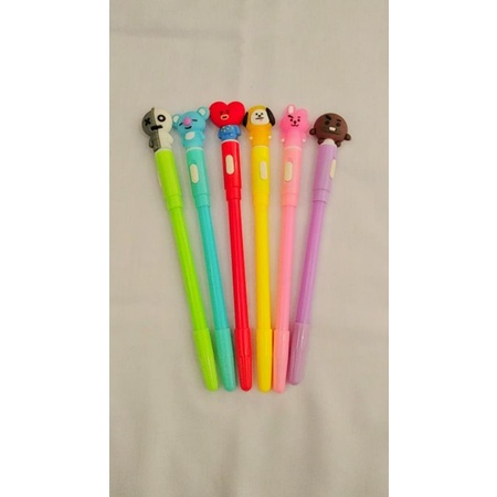 

PULPEN LED BT21 KELAP-KELIP TINTA HITAM/COD