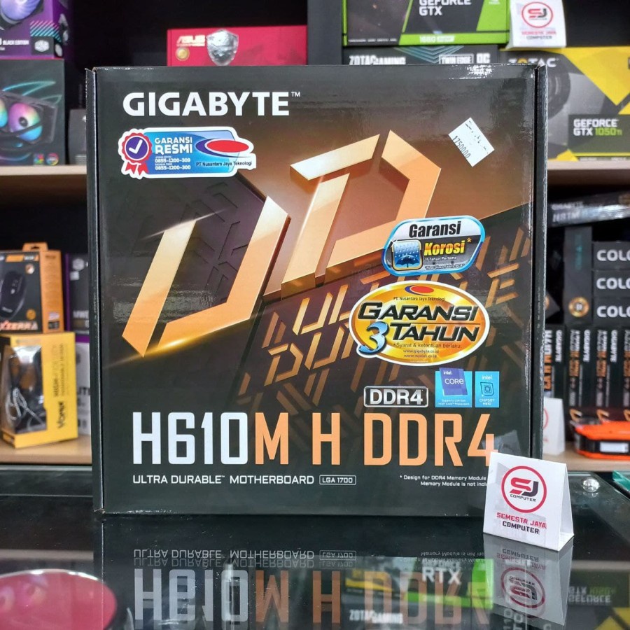 Motherboard Gigabyte H610M H DDR4 Intel h610 LGA 1700 Garansi Resmi