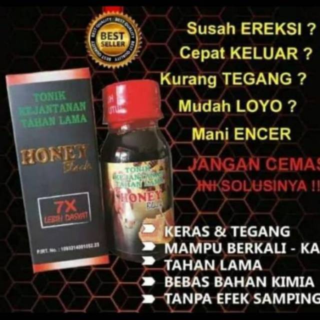 MADU BLACK HONEY / Madu Keperkasaan, Kejantanan dan Ejakulasi dini