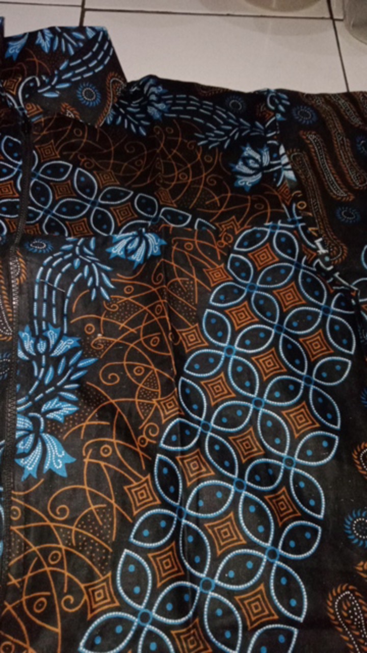 Batik Couple Terbaru 2020 Baju Batik Couple Keluarga Motif Seno Biru