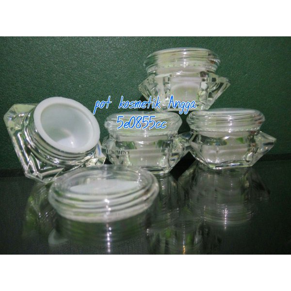 Promo kemasan kosmetik/pot diamond 10gr Terlaris