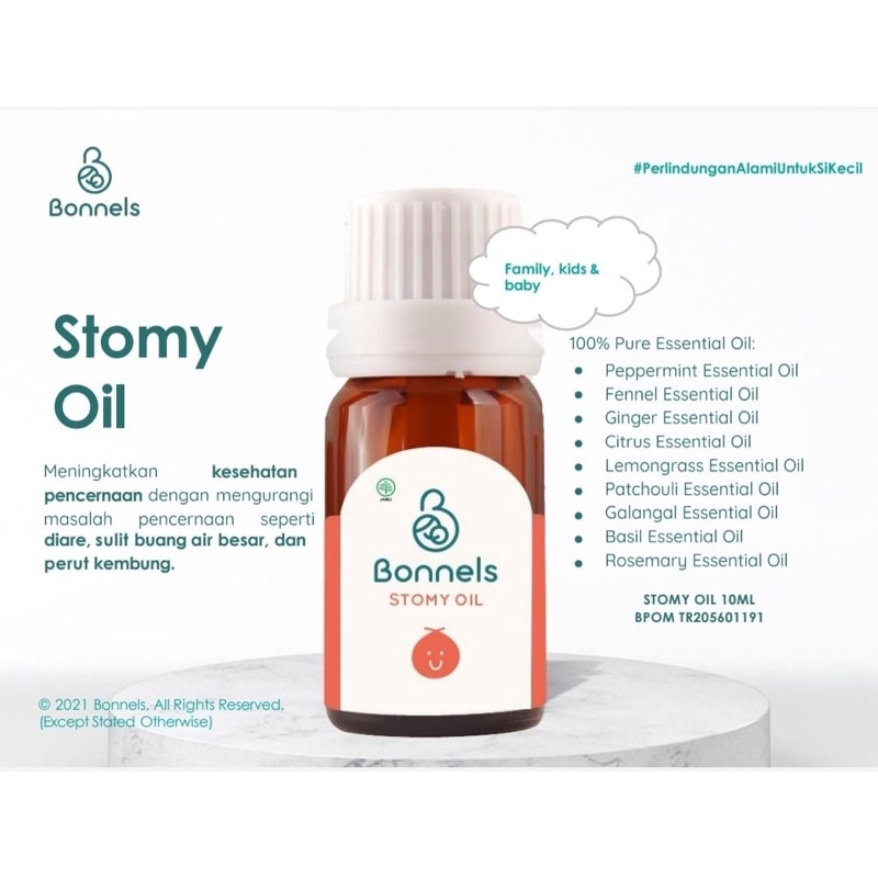 BONNELS STOMY ESSENTIAL OIL ( Happy Tummy ) - Solusi Untuk pencernaan dan Menambah nafsu makan anak