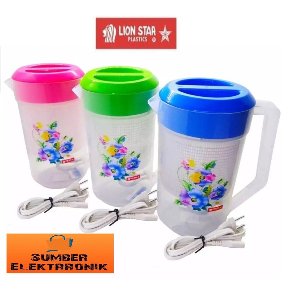 Teko Plastik Lion Star / Teko Listrik 2,1 Liter 100% Aman