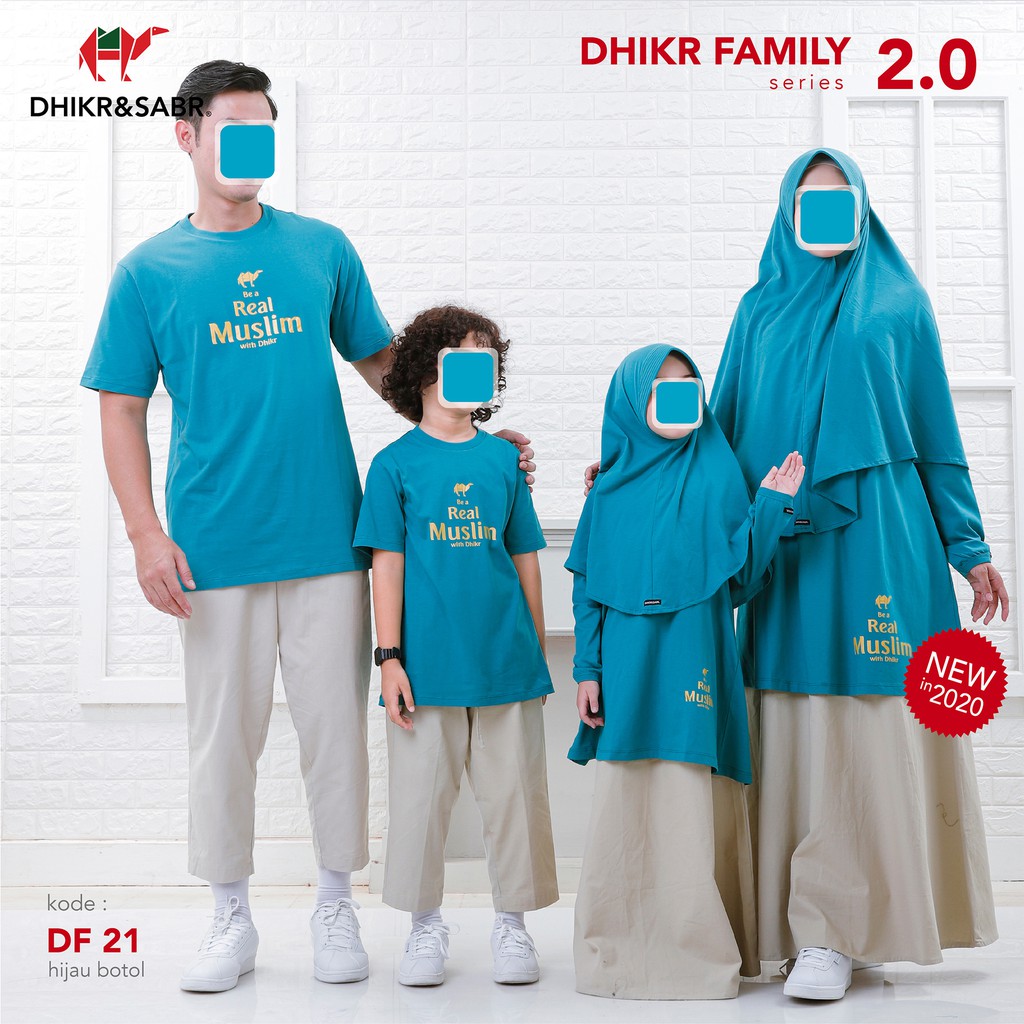 Kaos Couple Muslim Dhikr Family Dari DHIKR&SABR OFFICIAL Pusat Bandung [PRODUSEN]