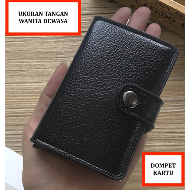 ORIGINAL BAELLERRY K9122 DOMPET LONTAR KARTU RFID DENGAN KANCING PENGUNCI