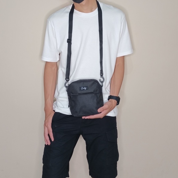 HSTR Tas Selempang Slingbag Crossbody Pouch Pria Wanita Cowok Cewek Unisex Original GROSIR DISTRO original Casual harian kecil mini S11N