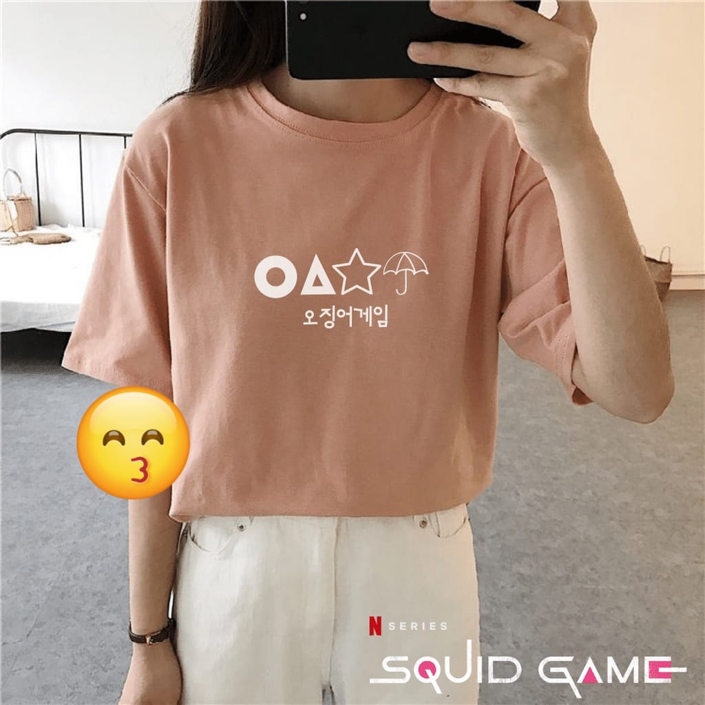 VS - Kaos Oversize Hajoon - Tshirt Wanita SQUID GAME Termurah