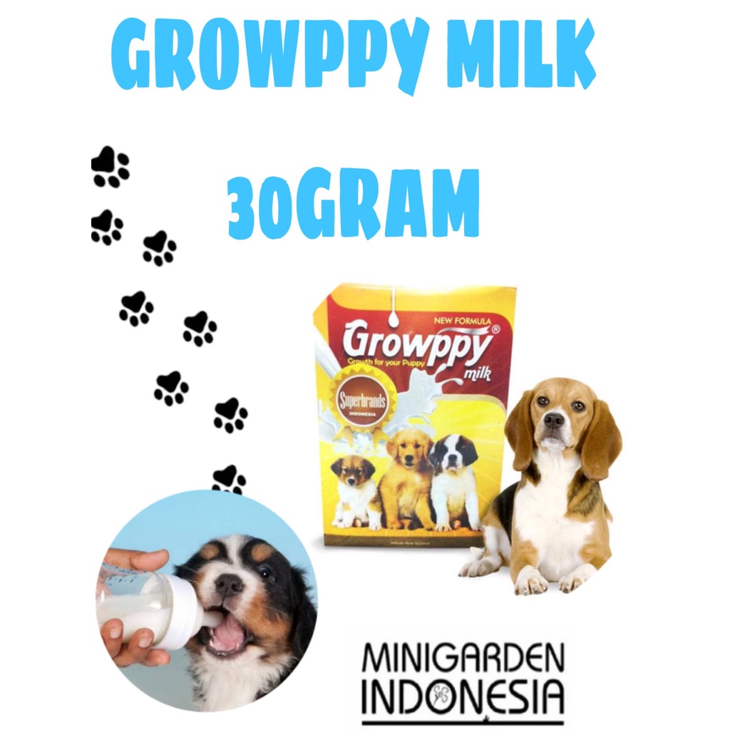 SUSU ANJING GROWPPY SACHET 30 GRAM puppy dog milk susu anakan anjing