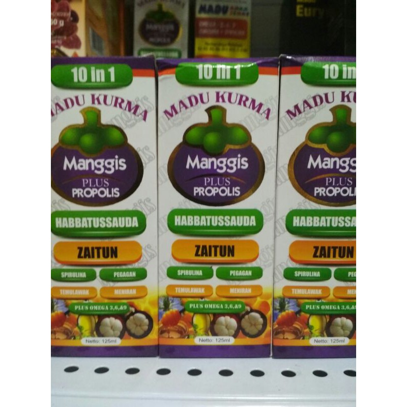 madu kurma manggis 10 in plus Propolis