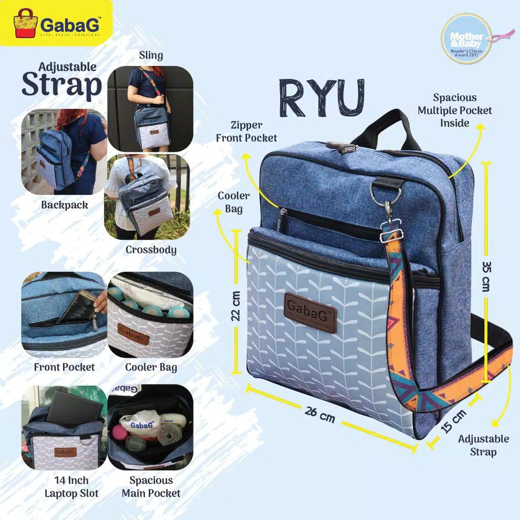 Gabag Praya / Onyx / Tora / Ryu Backpack Series - Cooler bag - Tas asi